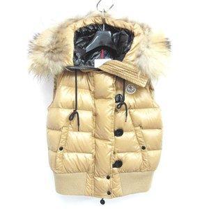 Moncler Moncler Tarn Gilet Down Food Food Turn Racoon Fur With Brown Tea Series 0 0809 Ladies [đã sử dụng] [Vector đã qua sử dụng quần áo]: 098-901808070005