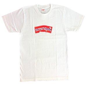 Supreme × Come des Garcons T -Shirt tối cao Comme Degarson Box Logo logo nam tay áo ngắn màu trắng ● TSA304: TSA304: Phiên bản mới