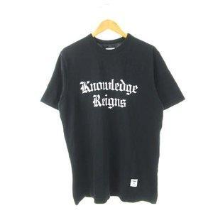 Tối cao tối cao 13SS Kiến thức Reigns tee t -shirt in Tops Black Black