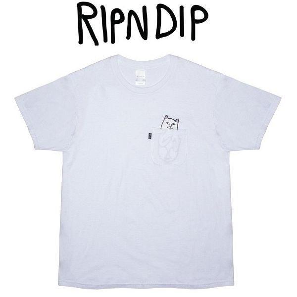 Ripndip Lipnd Dip t -Shirt Lord Nermal White Poke t Unisex Chính hãng: Ripndip01: MCO House -Mail Order Mua sắm