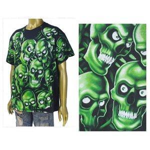 Liquid Blue Blue Travis Scott Travis Scott Wear Glow in the Dark Glow trong The Dark Glow in Tark phosphorescent t -shirt nam "Skull Pile GR": 99918032118110