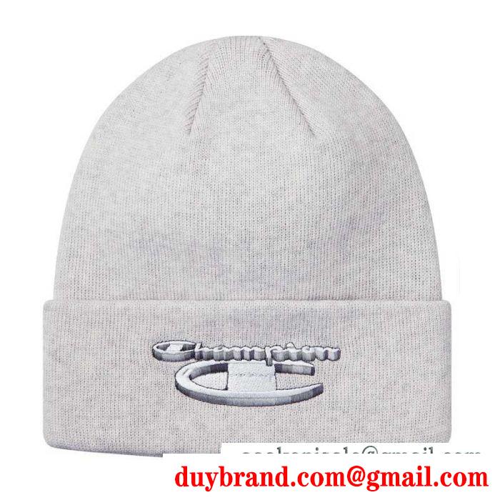 SUPREME シュプリーム ニットキャップ 多色可選 supreme champion 18fw 3d metallic beanie 爆発的人気