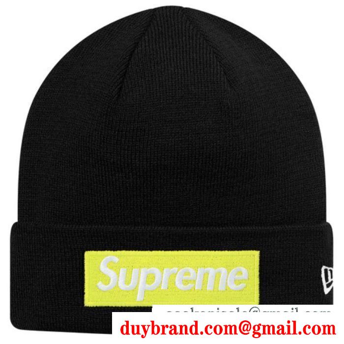 多色可選 supreme シュプリーム ニットキャップ supreme 16fw 17fw 18fw new era box logo beanie 今一番熱い