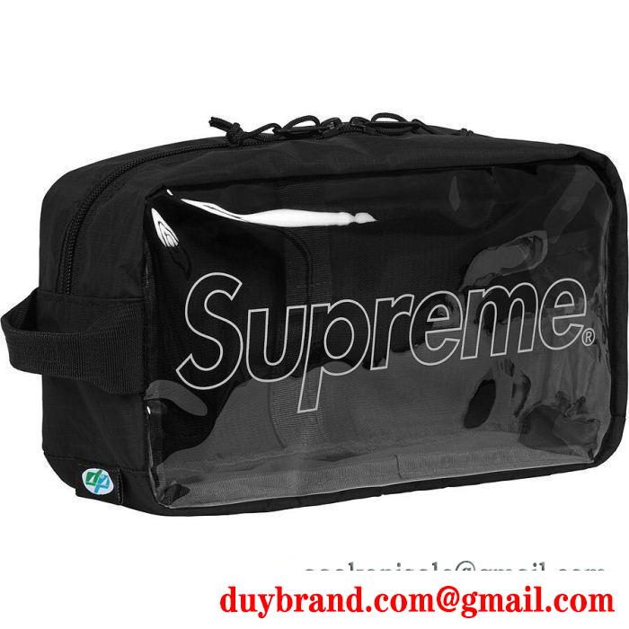 18FW Supreme Utility Bag BLACKシュプリーム コピー爆買いお買い得収納力抜群機能的使いやすいカバンブラックレッド