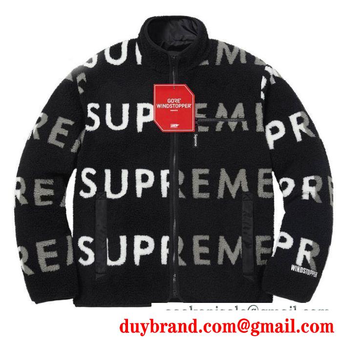 Jacket シュプリーム supreme ブルゾン 3色可選 supreme 18fw reversible logo fleece 魅力的な