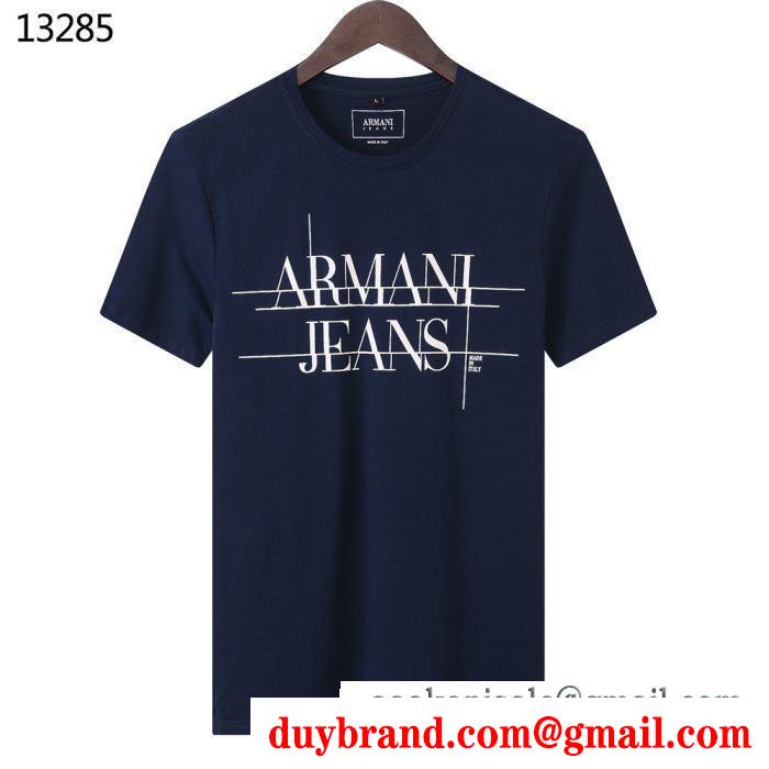 不動の人気2019最新 armani アルマーニ 半袖tシャツ 4色可選 抜け感や着心地重視