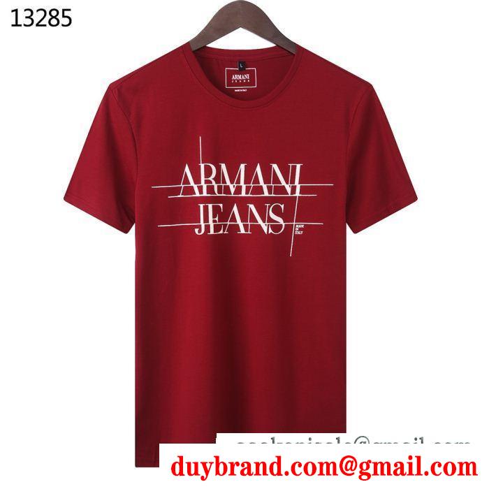 不動の人気2019最新 armani アルマーニ 半袖tシャツ 4色可選 抜け感や着心地重視