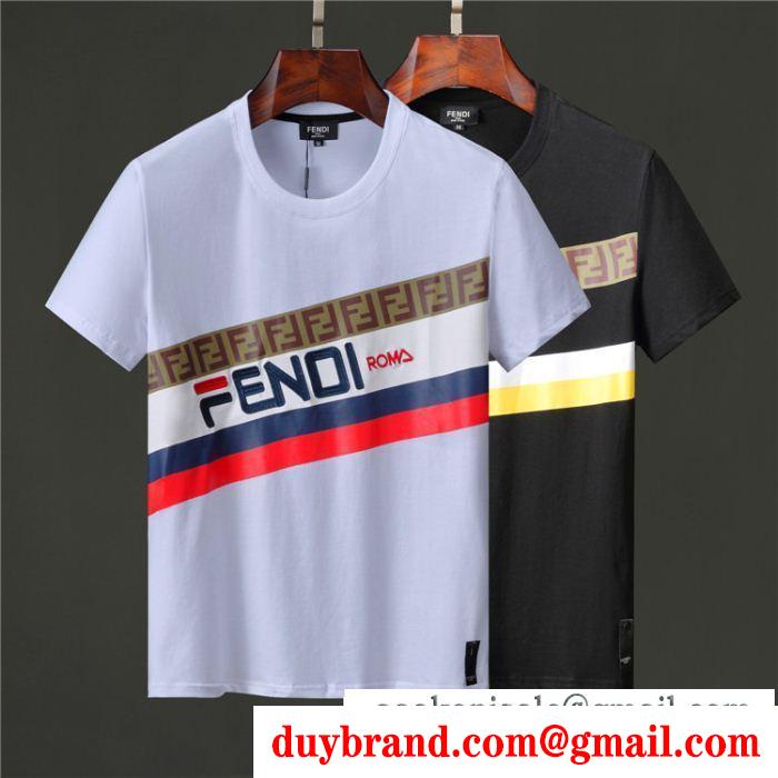 【FENDI】完売前に★FENDI filaコラボtシャツ 大人もok!39216514フェンディ コピー天然綿防臭効果細菌抑制