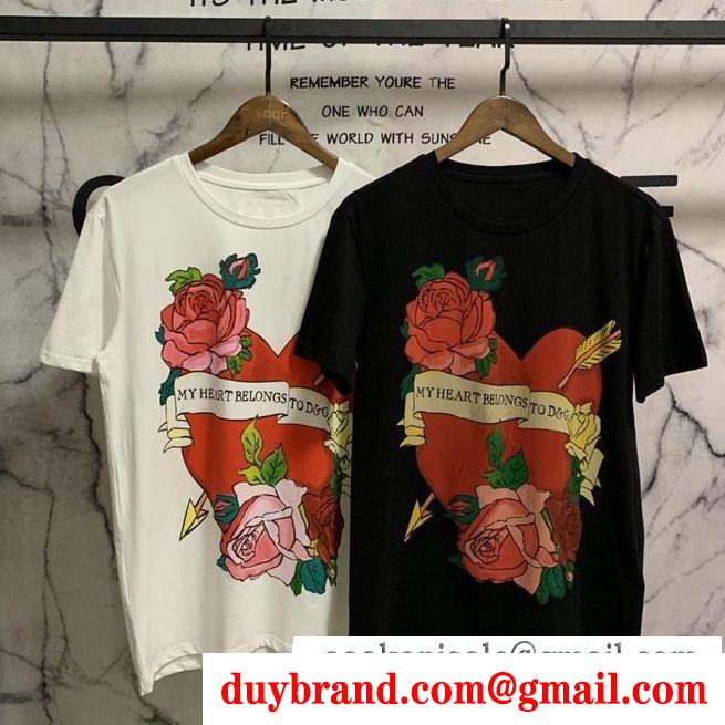 強くおすすめしたい ドルチェ＆ガッバーナ Dolce&Gabbana 2色可選不動の人気2019最新 Tシャツ/ティーシャツ 