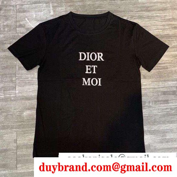 夏の暑い日にも快適に ディオールTシャツ/ティーシャツ カジュアルに着こなし  DIOR 2色可選