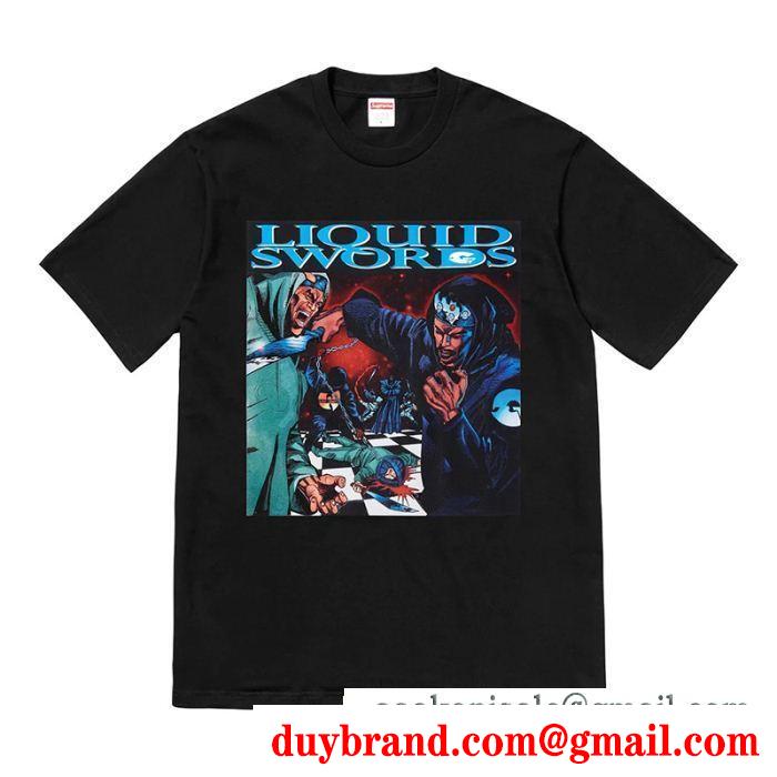 シュプリーム supreme 半袖tシャツ 2色可選 supreme liquid swords 新着春夏2019セール