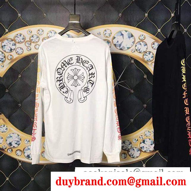 海外のファッション新品 chrome hearts クロムハーツ2019年の流行る美品 2色可選長袖tシャツ