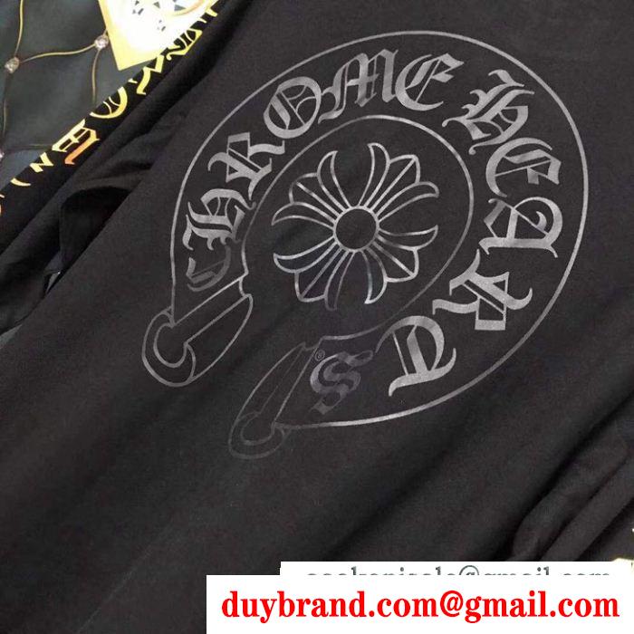 海外のファッション新品 chrome hearts クロムハーツ2019年の流行る美品 2色可選長袖tシャツ