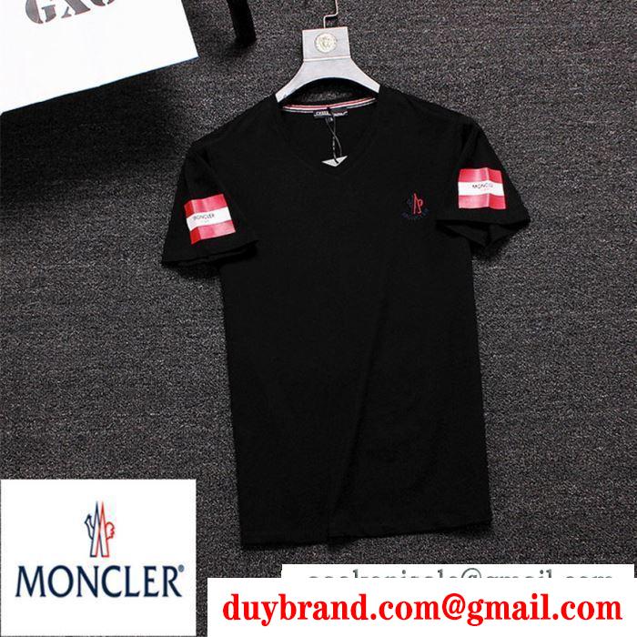 今年らしい優秀アイテム モンクレール MONCLER 夏の最旬スタイルを楽しい 3色可選  Tシャツ/ティーシャツ季節感もプラス2019新作 