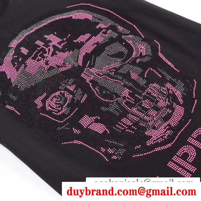 着回し力抜群大人気 Tシャツ/ティーシャツ注目ブランドは2019最新 フィリッププレイン PHILIPP PLEIN 2色可選 最新トレンドファッション新着