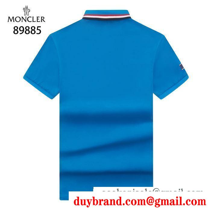 MONCLER tシャツ/ティーシャツ 4色可選 2019年の春夏シーズンにも一大トレンド 大人のため上品 モンクレール