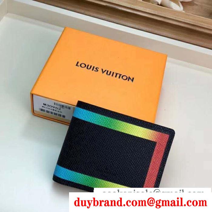 Louis vuitton メンズ 二つ折り財布 ルイ ヴィトン コピー 激安 オシャレさんが必見！ 大人気 日常 ブラック 軽量