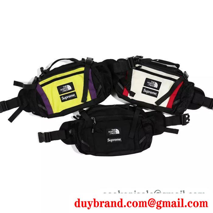 ファッションに新しい色19SS supreme the north face expedition waist bag ウエストポーチ 多色可選