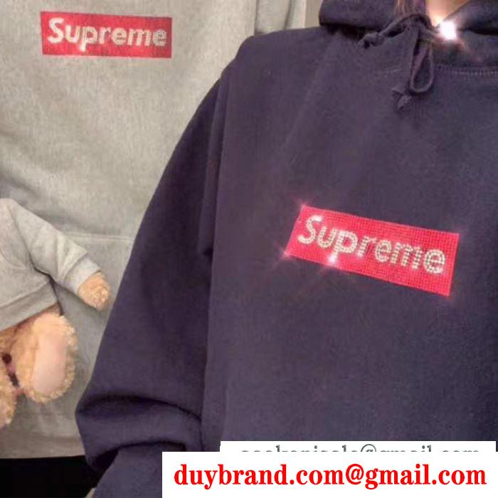 大人買い必須なこの春夏 4色可選 パーカー 新作速乾超軽量 supreme swarovski box logo hoodie