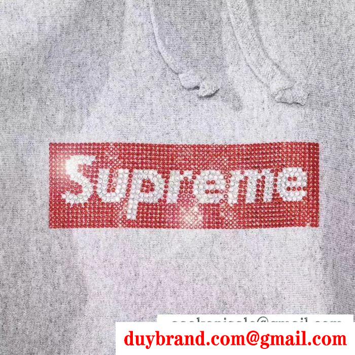 大人買い必須なこの春夏 4色可選 パーカー 新作速乾超軽量 supreme swarovski box logo hoodie