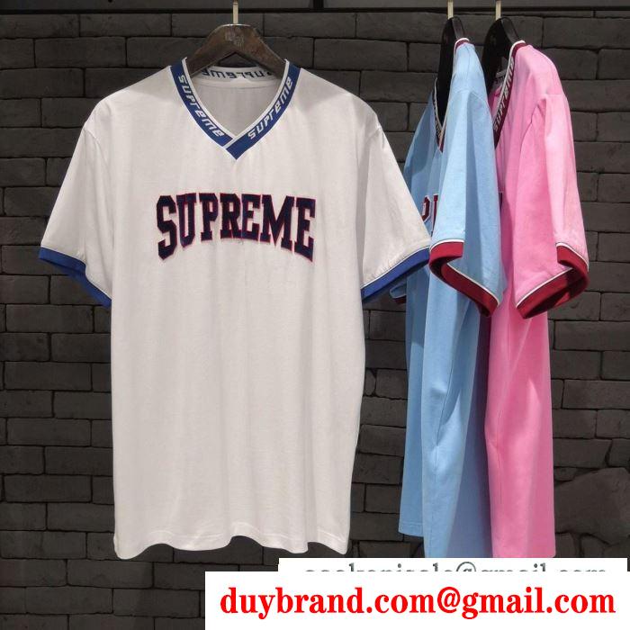 3色可選 シュプリーム 2019春新色コスメ人気ブランド supremeヘビーウェイトモデル tシャツ/半袖