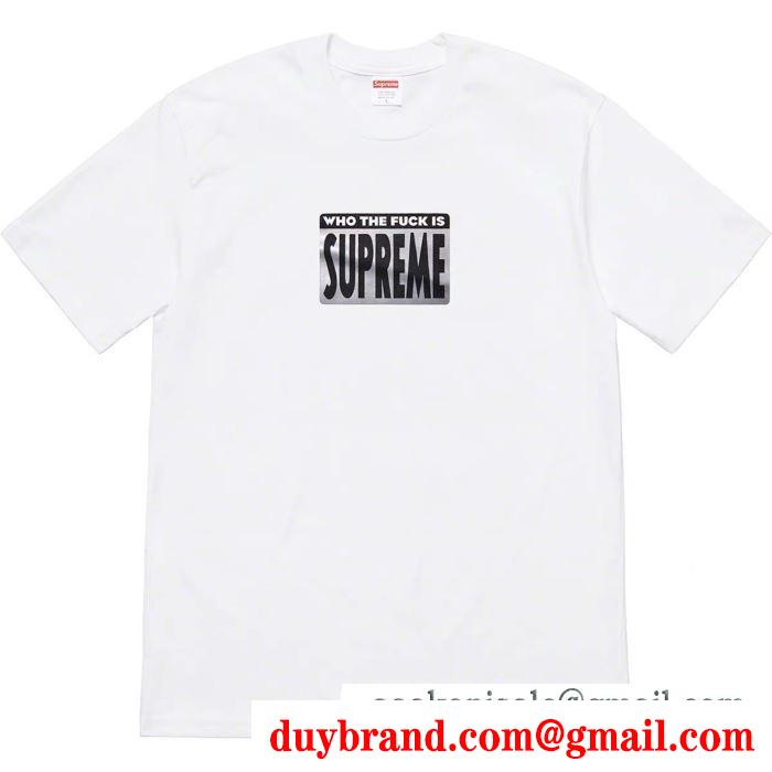 4色可選 サイズ展開豊富 supreme 19ss who the fuck teeカジュアルで気分爽快 tシャツ/半袖