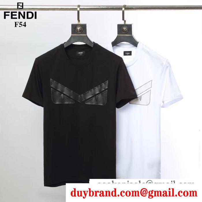 フェンディ FENDI  半袖Tシャツ 2019春新色コスメ人気ブランド  抜け感のあるスタイルが完成