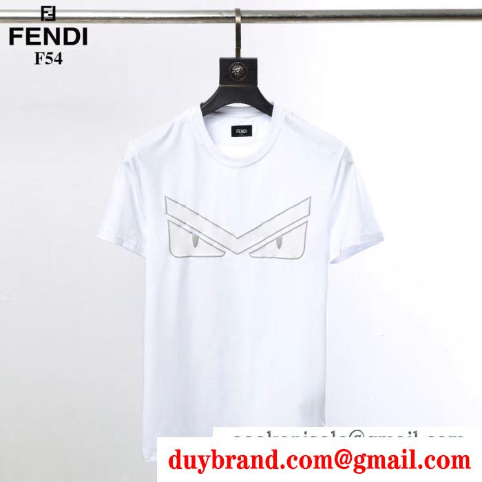 フェンディ FENDI  半袖Tシャツ 2019春新色コスメ人気ブランド  抜け感のあるスタイルが完成