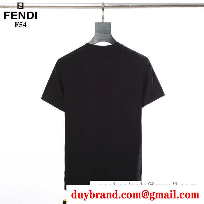 フェンディ FENDI  半袖Tシャツ 2019春新色コスメ人気ブランド  抜け感のあるスタイルが完成