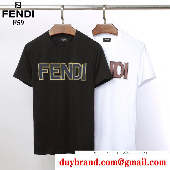 春夏の最新トレンド  フェンディ FENDI  抜け感もばっちり  2019年SSトレンド新品登場  半袖Tシャツ