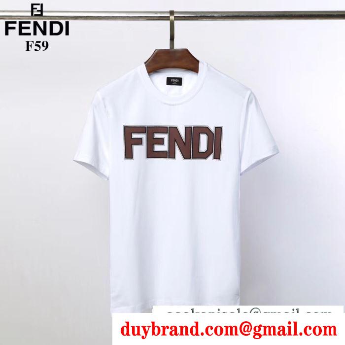 春夏の最新トレンド  フェンディ FENDI  抜け感もばっちり  2019年SSトレンド新品登場  半袖Tシャツ