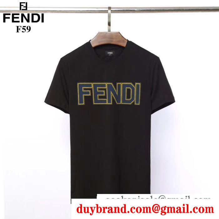 春夏の最新トレンド  フェンディ FENDI  抜け感もばっちり  2019年SSトレンド新品登場  半袖Tシャツ