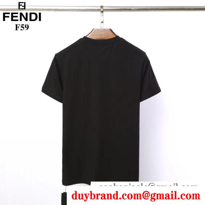 春夏の最新トレンド  フェンディ FENDI  抜け感もばっちり  2019年SSトレンド新品登場  半袖Tシャツ