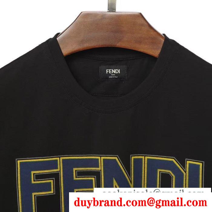 春夏の最新トレンド  フェンディ FENDI  抜け感もばっちり  2019年SSトレンド新品登場  半袖Tシャツ