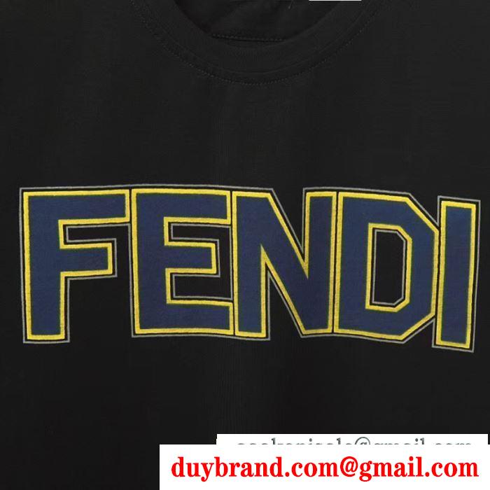 春夏の最新トレンド  フェンディ FENDI  抜け感もばっちり  2019年SSトレンド新品登場  半袖Tシャツ