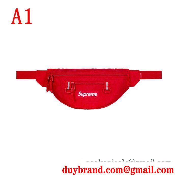 お目立ち度の高い新品 supreme waist bag 19ss 4色可選 暑い今こそ活躍させたい！