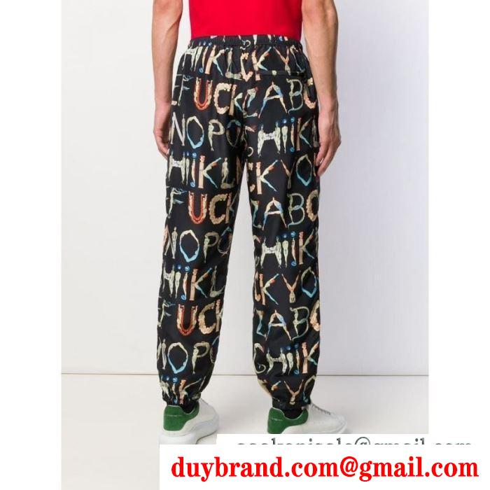 スエットパンツ 幅広い着ができる優れた 2019春夏は人気定番 upreme alphabet silk pant