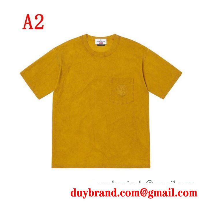 最速2019春夏トレンド シャツ/半袖 3色可選 supreme 19ss stone island pocket tee shirt 先取り春夏限定新作