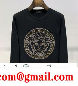 2019春夏の流行ファッション 毎シーズン人気が高い ヴェルサーチ versace 長袖tシャツ 2色可選