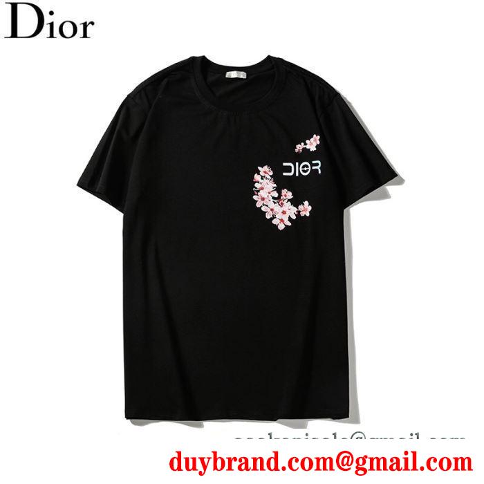 新着春夏2019セール 半袖Tシャツ 新作エレガントに着こなす ディオール DIOR 2019ssファション流行を 2色可選 新作春夏らしさをプラス