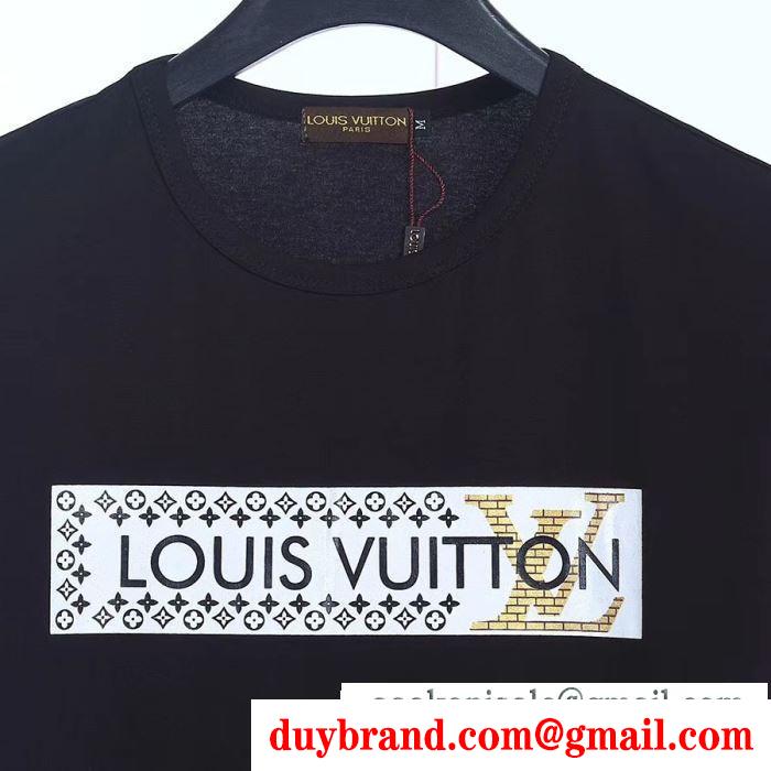 Tシャツ/半袖カジュアルで気分爽快 3色可選 ルイ ヴィトン2019人気お買い得アイテム louis vuitton