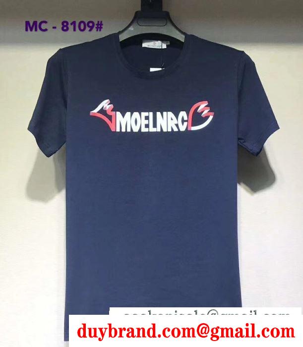 たくさん歩く日にも大活躍 tシャツ/半袖 2019年春夏シーズンの人気 モンクレール moncler 4色可選