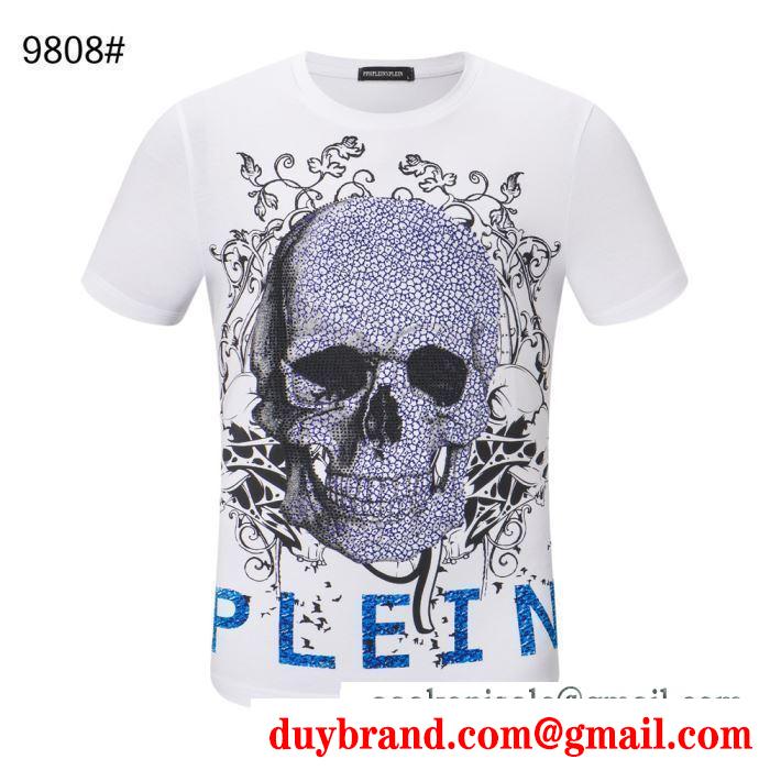 ウェアに取り入れるのが今季流 フィリッププレイン philipp plein tシャツ/半袖 2色可選 2019ssコレクションに新着