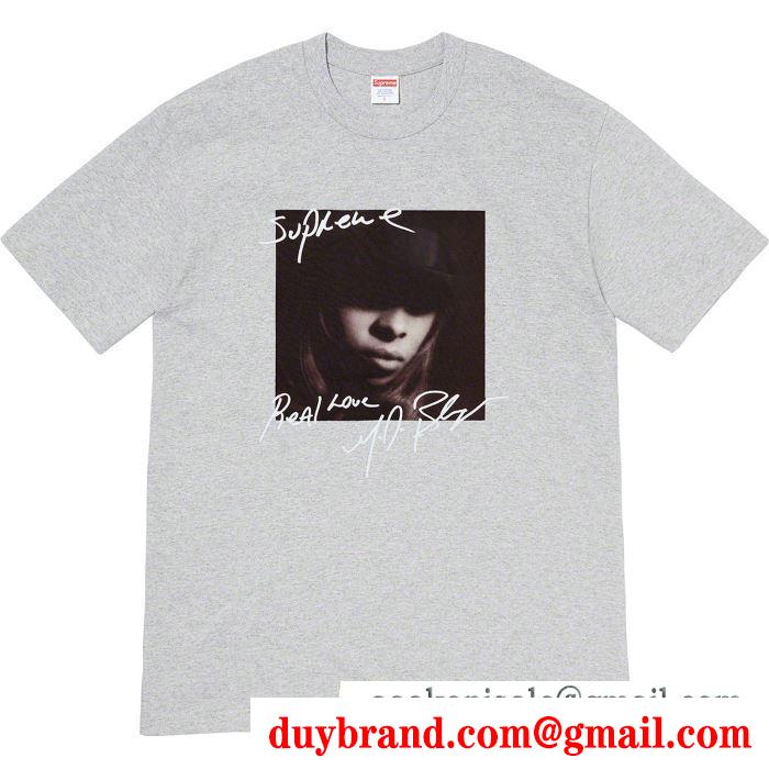 寒い季節にぴったり 4色可選 tシャツ/半袖 supreme 19fw mary.j blige tee 活躍するトレンドアイテム