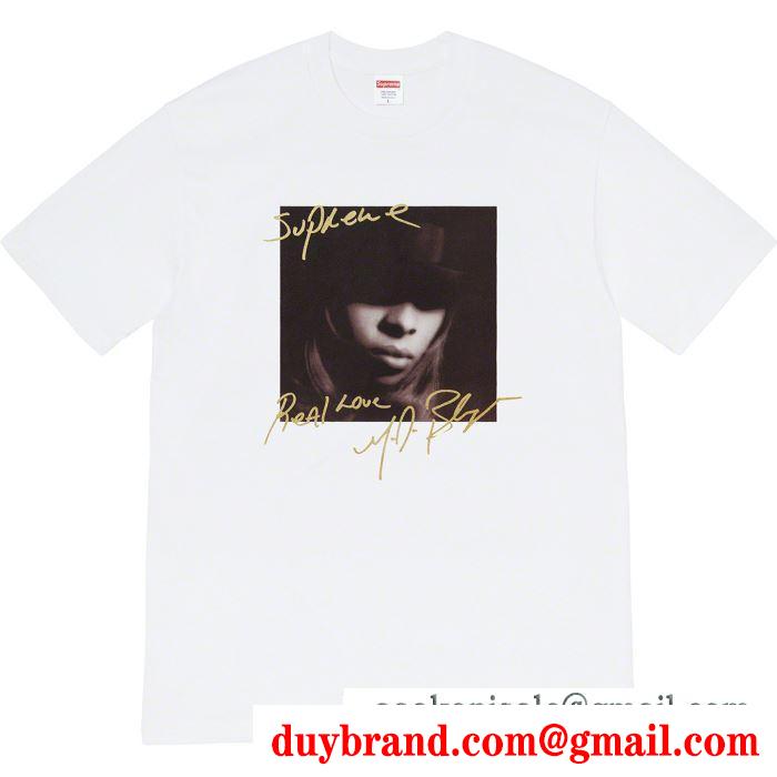 寒い季節にぴったり 4色可選 tシャツ/半袖 supreme 19fw mary.j blige tee 活躍するトレンドアイテム