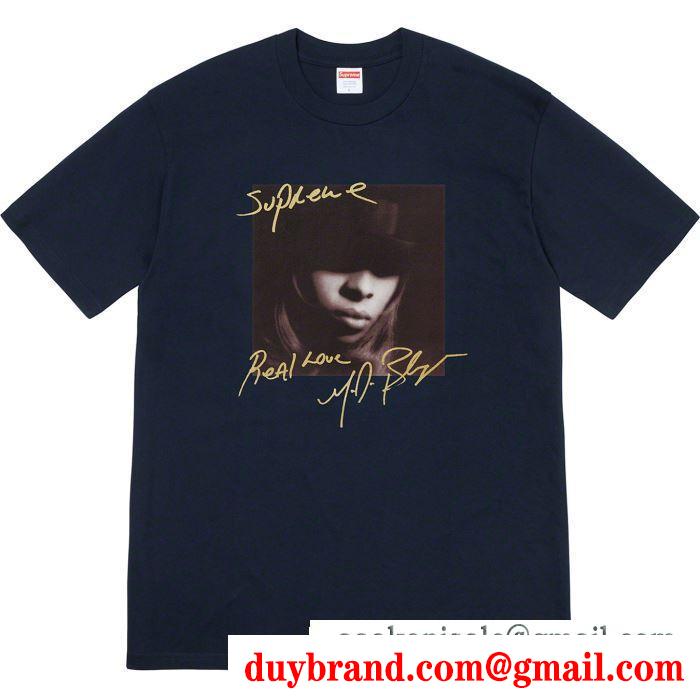 寒い季節にぴったり 4色可選 tシャツ/半袖 supreme 19fw mary.j blige tee 活躍するトレンドアイテム