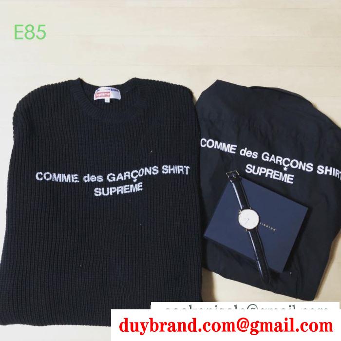 2019秋冬最重要アイテム 冬ムードを盛り上げる プルオーバーパーカーsupreme x comme des garons shirt sweater 3色可選