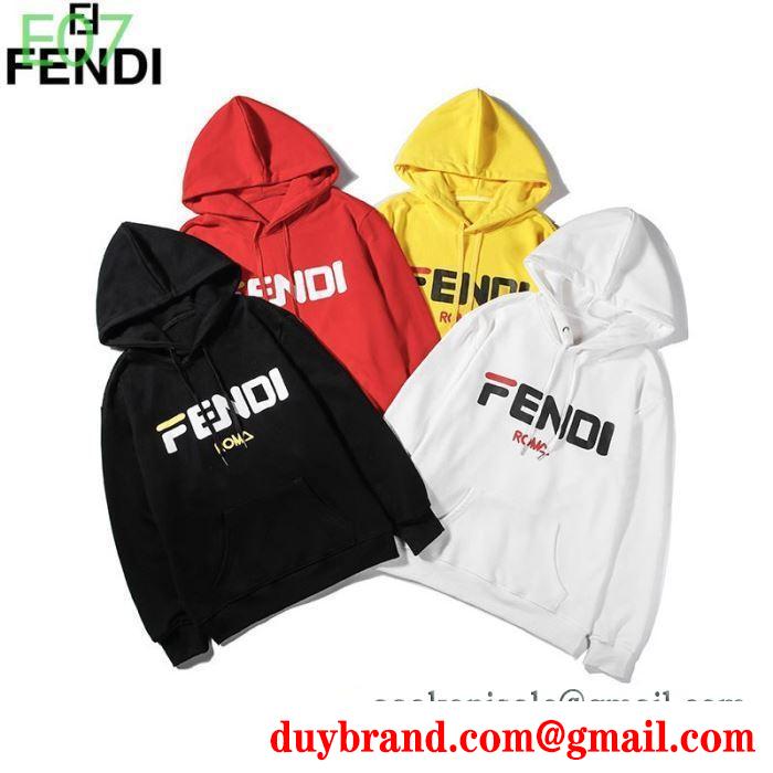 多色可選 着こなしの幅が広がる フェンディ秋冬ファッションをおしゃれに着こなし fendi 真冬には大注目 パーカー 最新秋冬トレント