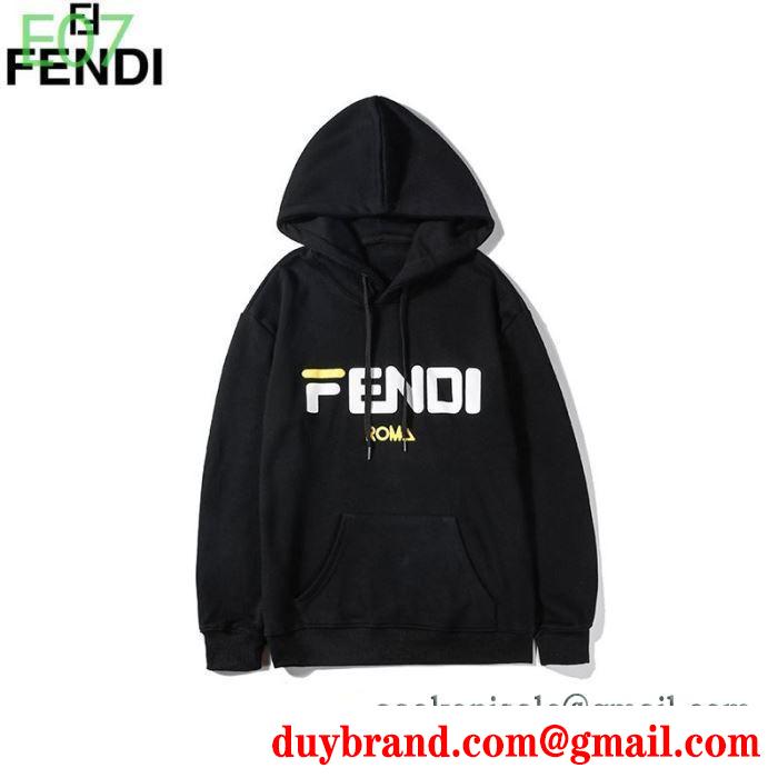 多色可選 着こなしの幅が広がる フェンディ秋冬ファッションをおしゃれに着こなし fendi 真冬には大注目 パーカー 最新秋冬トレント