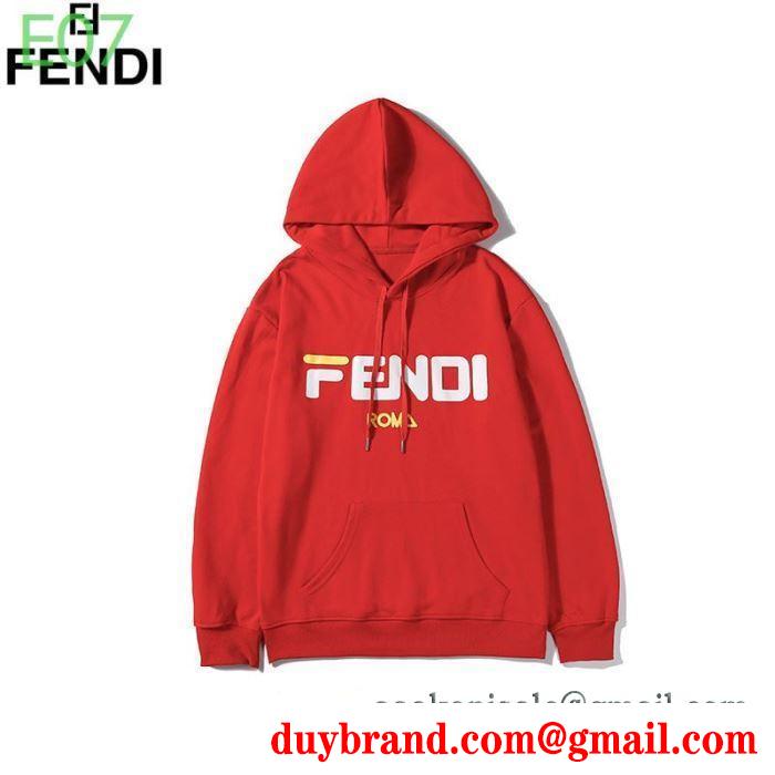 多色可選 着こなしの幅が広がる フェンディ秋冬ファッションをおしゃれに着こなし fendi 真冬には大注目 パーカー 最新秋冬トレント